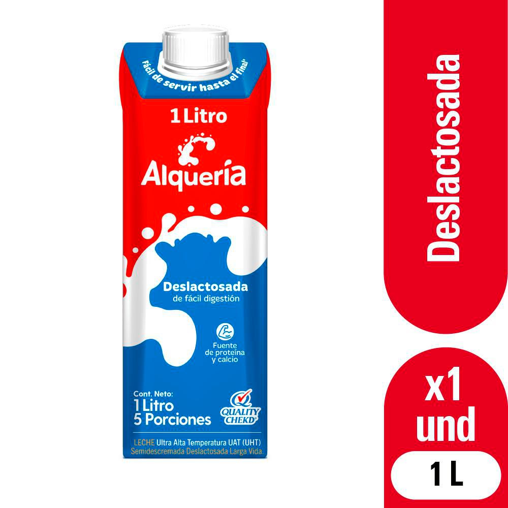 Leche ALQUERIA deslactosada caja (1000  ml) img #1