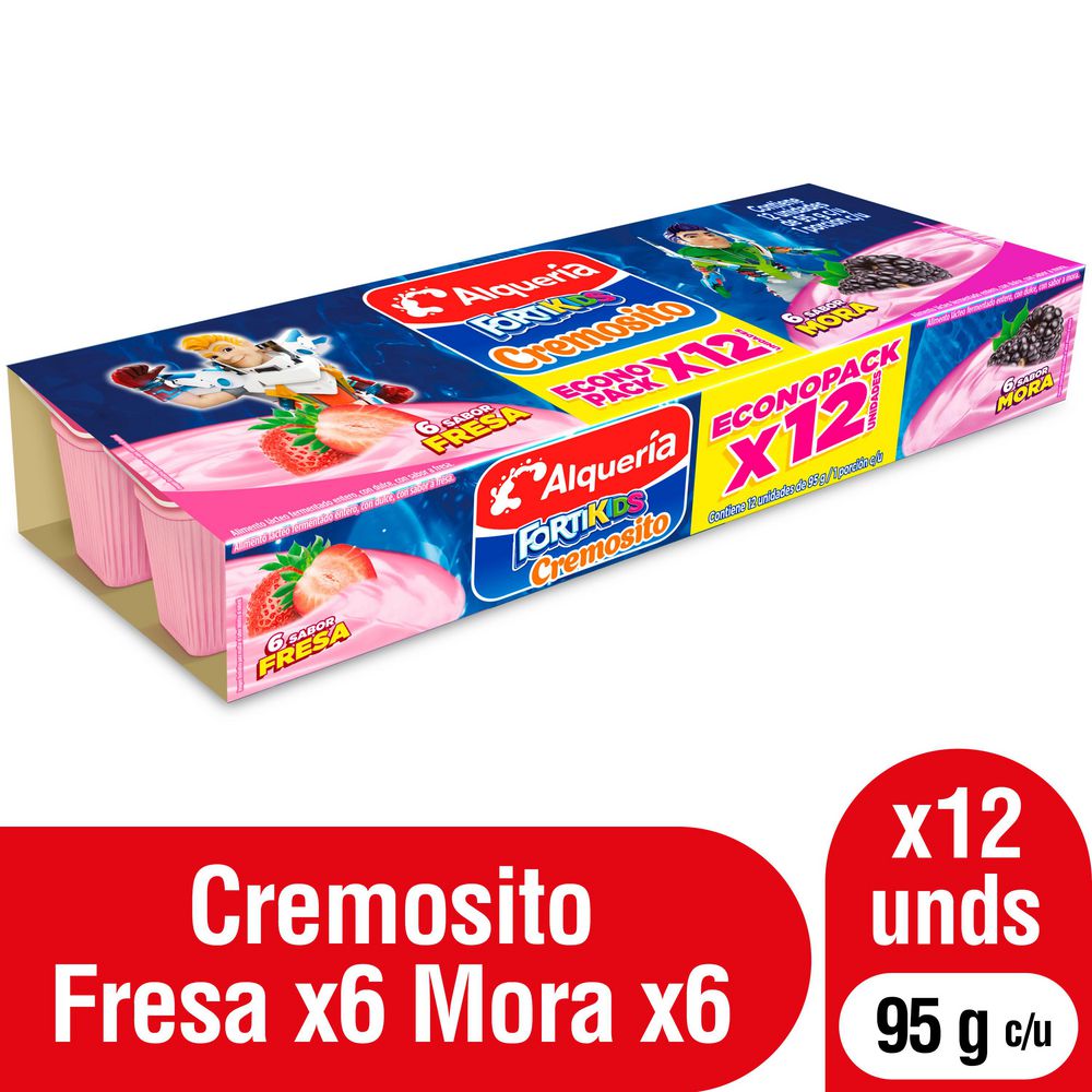 Yogurt cuchareable ALQUERIA cremosito x12und (1140  gr) img #1