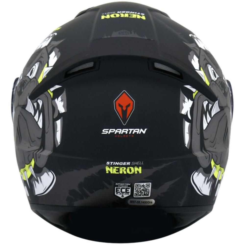 casco moto SPARTAN Stinger Neron img #5