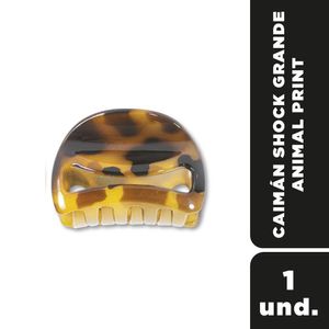 Pinza para el cabello SHOCK animal print (1 und)