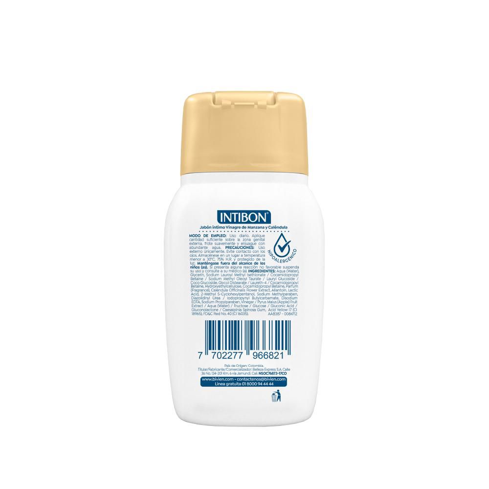 Jabón íntimo INTIBON vinagre de manzana y caléndula (55  gr) img #2