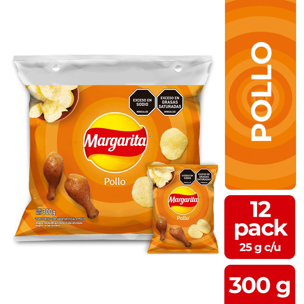 Papas MARGARITA de pollo (300  gr) img #1