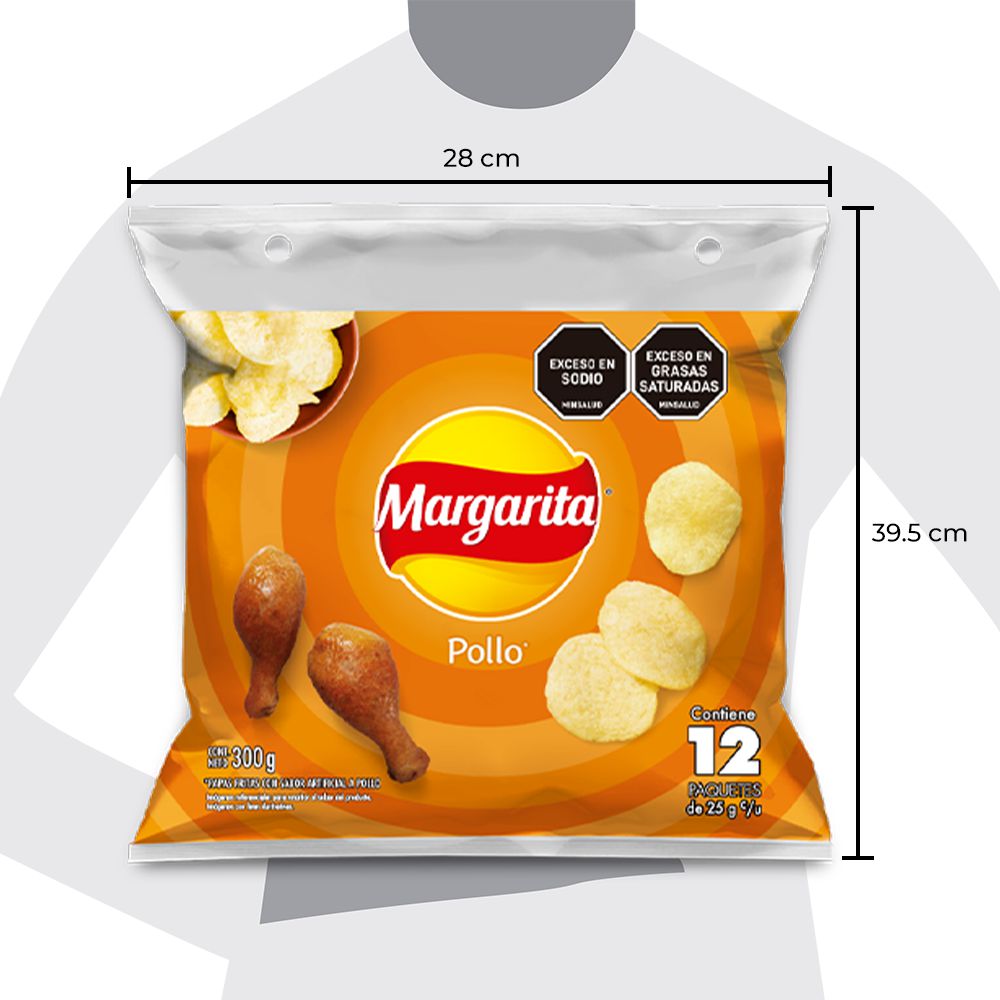 Papas MARGARITA de pollo (300  gr) img #2