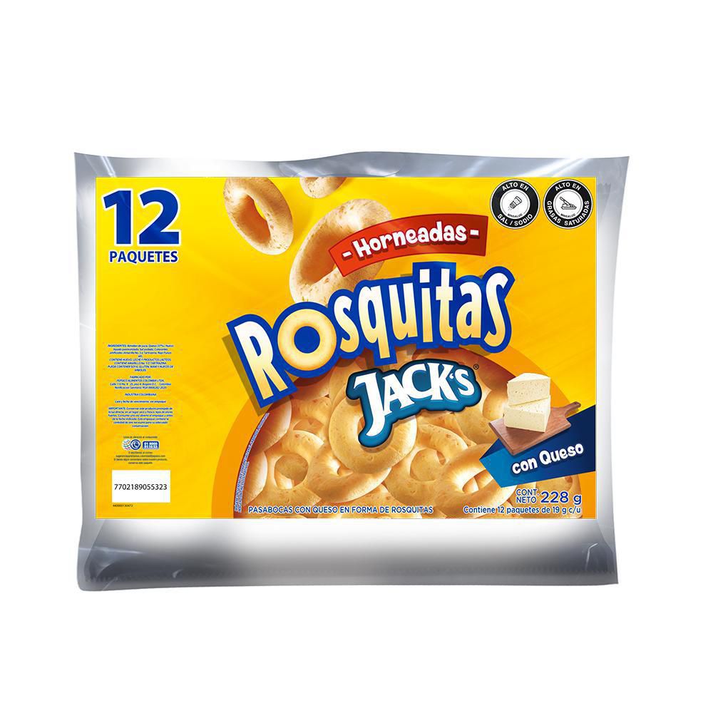 Pasabocas Rosquitas Jack FRITO LAY Queso x12und 19gr (228  gr) img #1