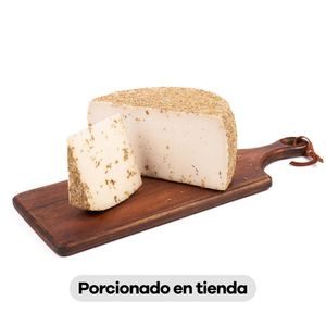 Queso de cabra Spanish Cheese curado romero porcionado en tienda