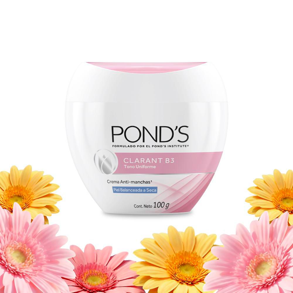 Crema facial PONDS clarant B3 piel seca (100  gr) img #1