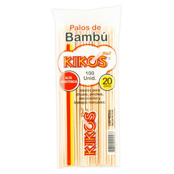 Palillos pinchos KIKOS pinchos de bambú 20 cm img #1