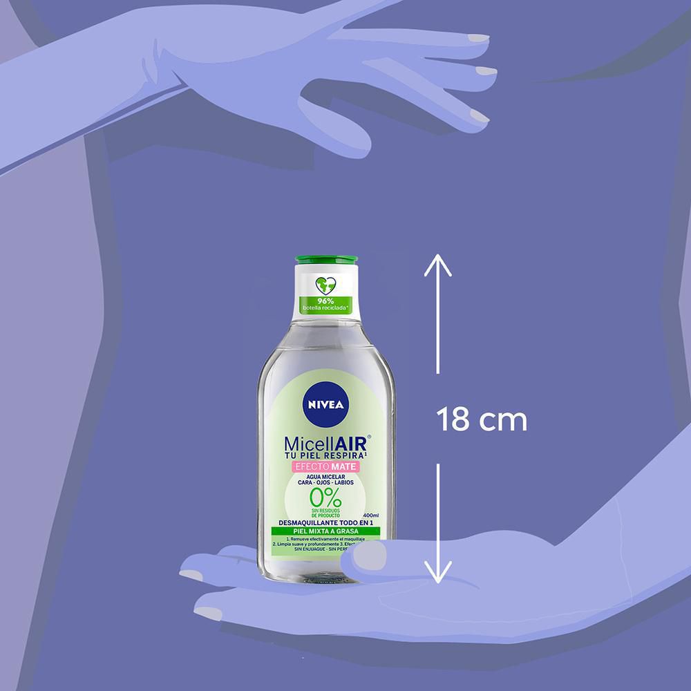 Agua micelar NIVEA desmaquillante efecto mate (400  ml) img #5