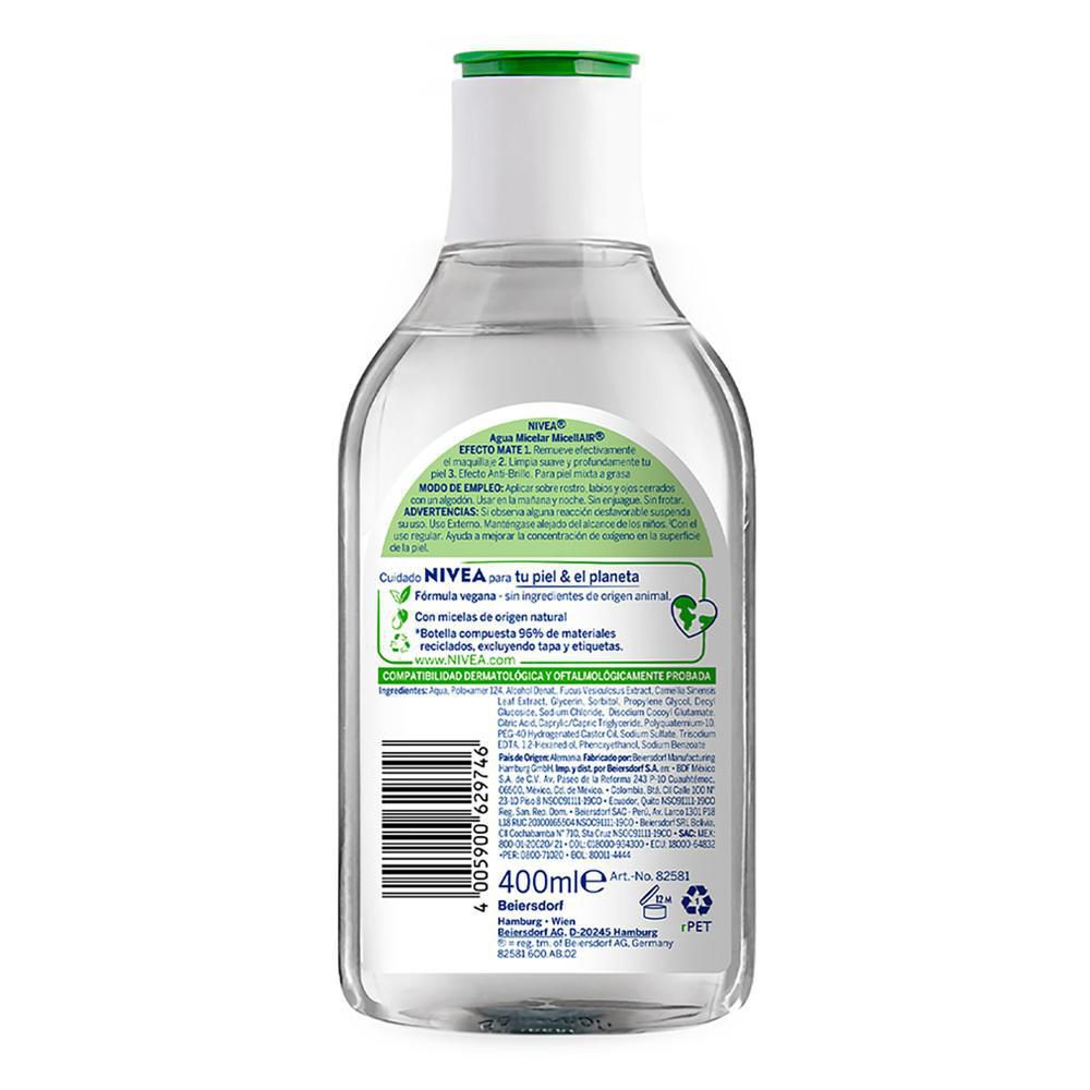 Agua micelar NIVEA desmaquillante efecto mate (400  ml) img #6