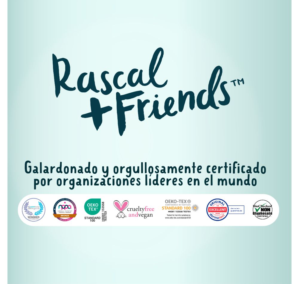 Pañales RASCAL + FRIENDS Autoajustables, talla 6 (28  und) img #6