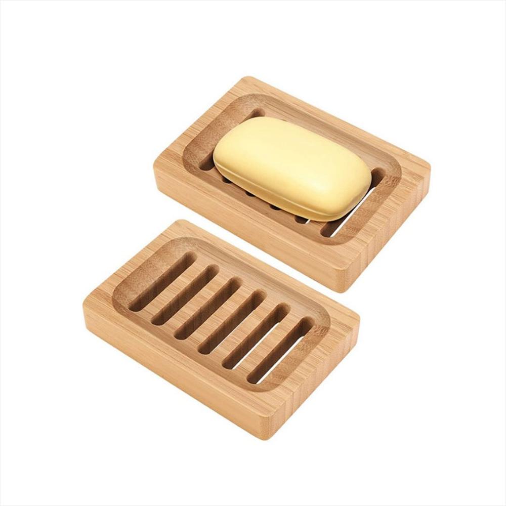Jabonera De Bambú Ecológica Para Baño Con Drenaje img #3