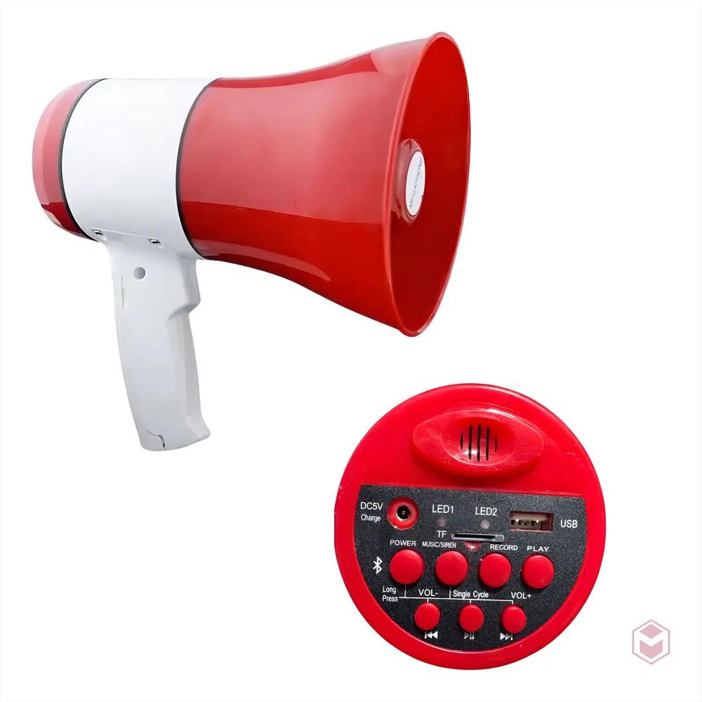 Megáfono Recargable 50W Con Bluetooth Y Grabación img #3