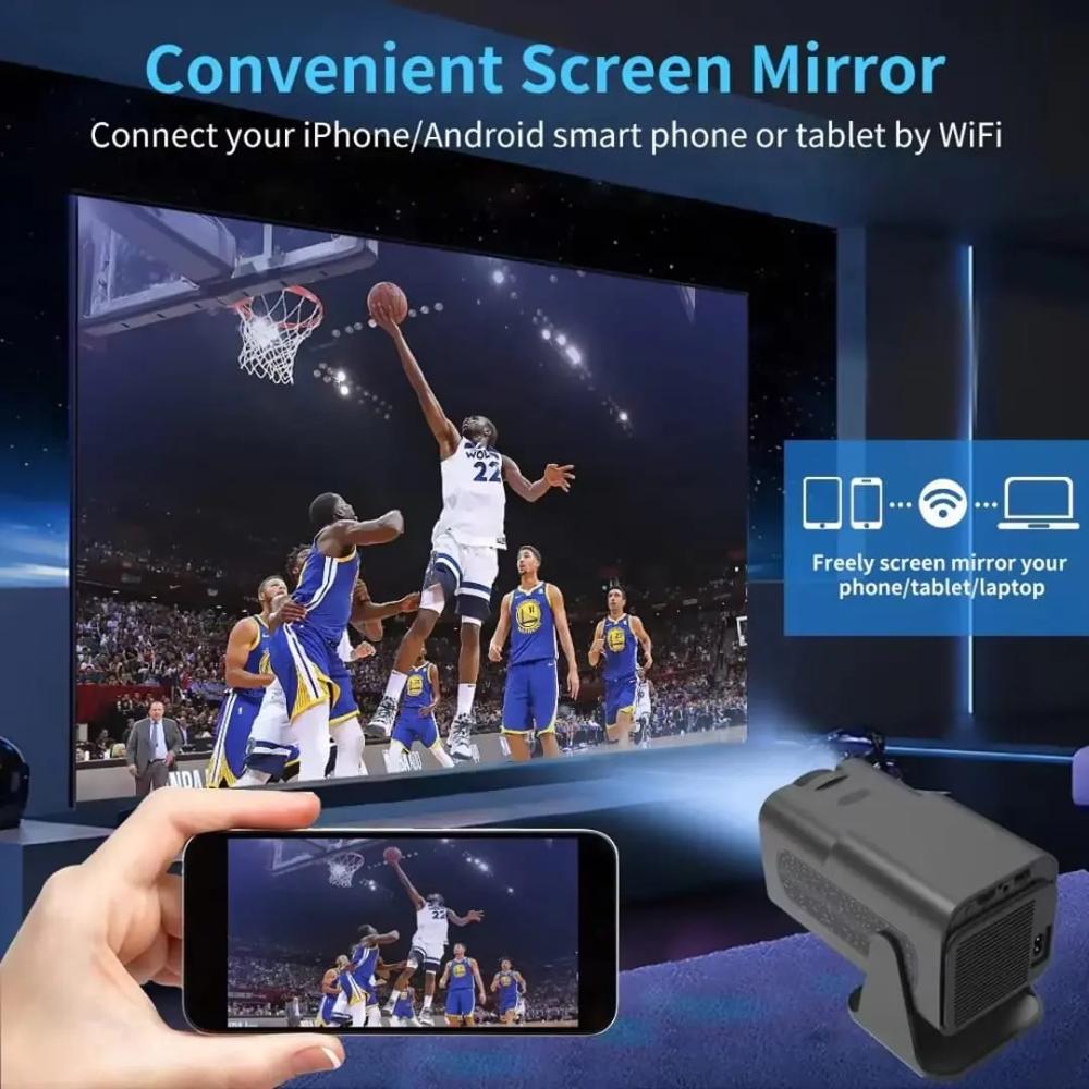 Proyector Mini Hy320 Ultra Hd 4K Wifi Android 12000 + Juegos img #3