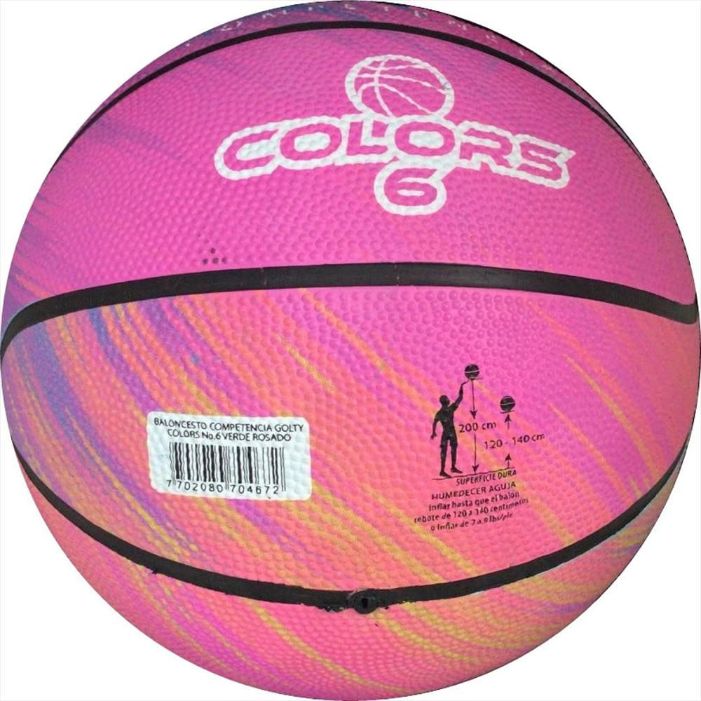 Balon De Baloncesto Golty Competencia Colors Caucho #6 img #4