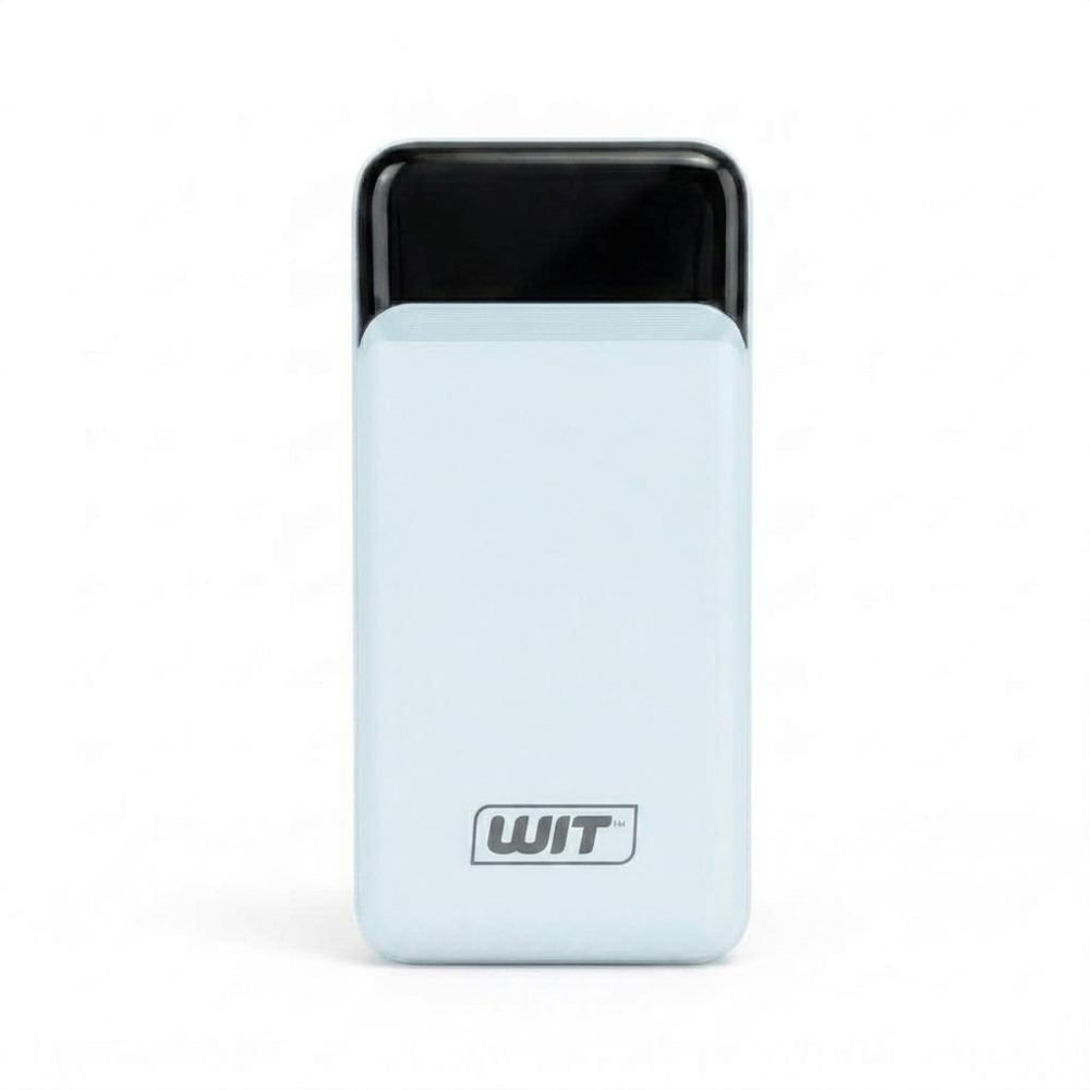 Power Bank Wit 10.000Mah Con Cables Integrados Azul Claro img #2