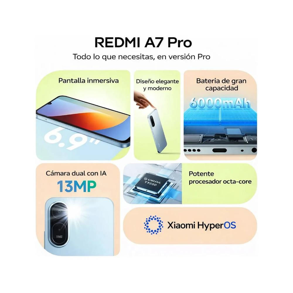 Celular Xiaomi Redmi A7 Pro Lte 64Gb 4Gb Ram Verde + Reloj Inteligente img #4