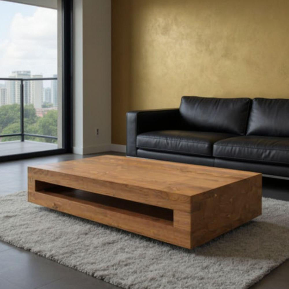 Mesa De Centro Ripoli 100Cm X 60Cm Roble Macizo img #2