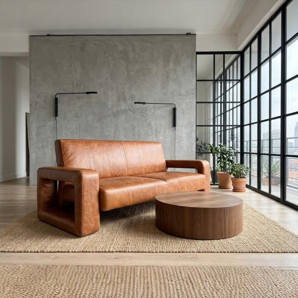 Sofá Vanya 185Cm X 90Cm Cuero Natural img #5