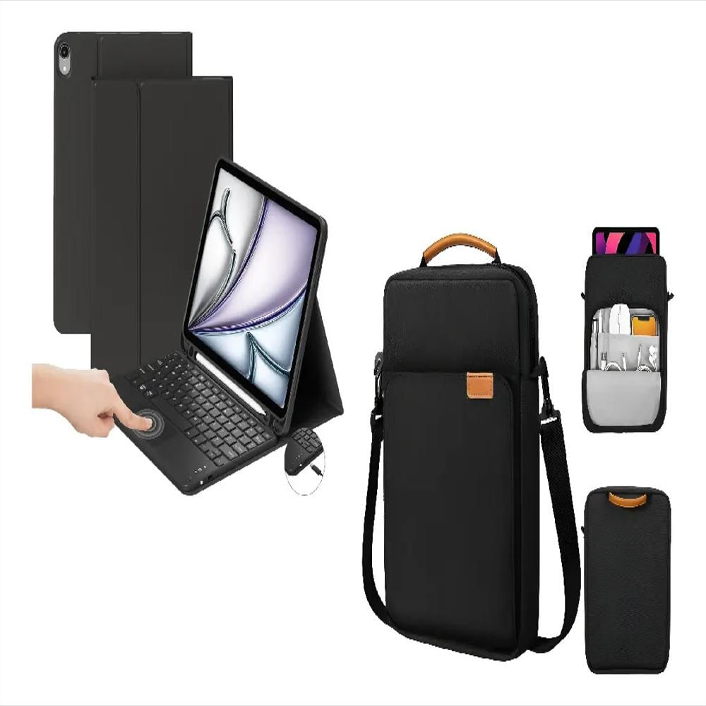 Estuche Teclado Trackpad Para Xiaomi Redmi Pad Pro 12.1 Negro+Bolso img #1