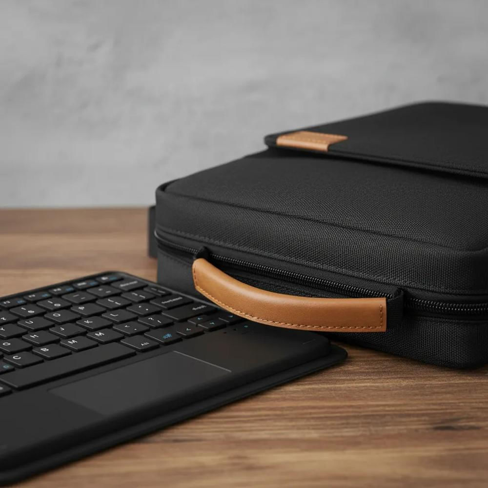 Estuche Teclado Trackpad Para Ipad A16 11Th Año 2025 Negro+Bolso img #2