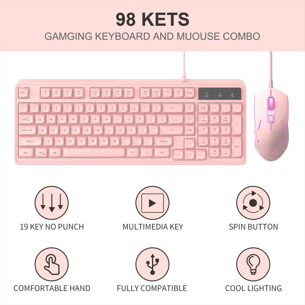 Teclado Gamer Magegee Usb Con Retroiluminación Arcoíris img #3