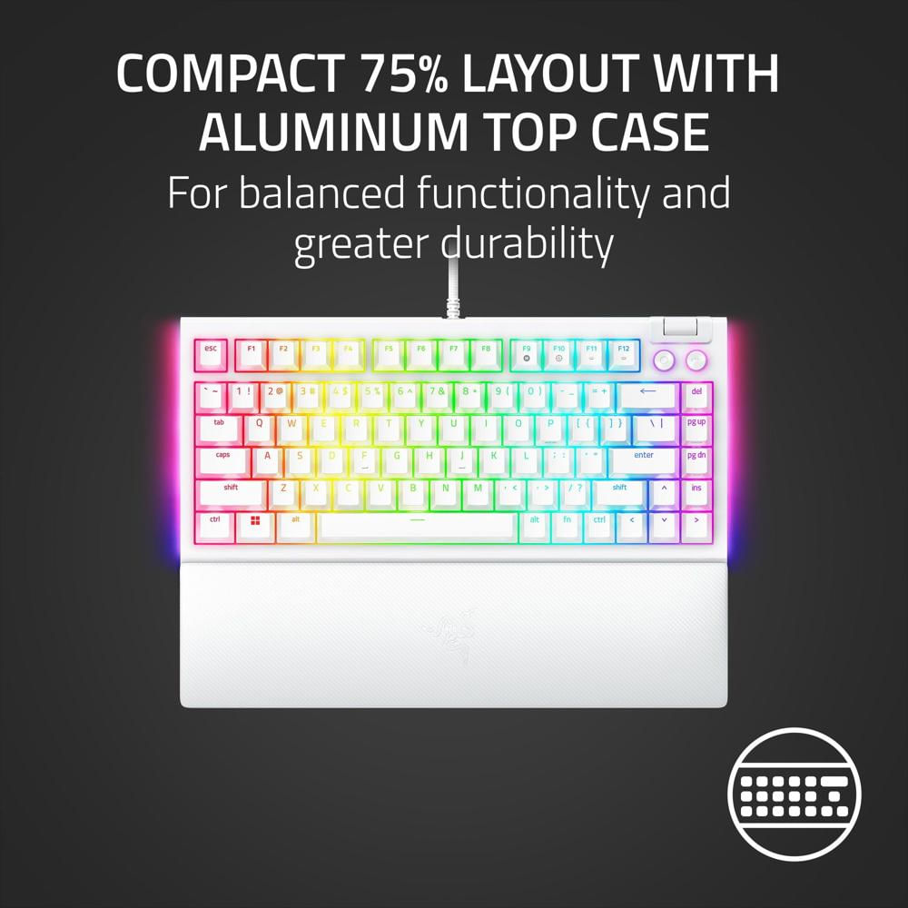 Teclado Gaming Razer Blackwidow V4 Rgb Chroma Compacto Blanco img #4