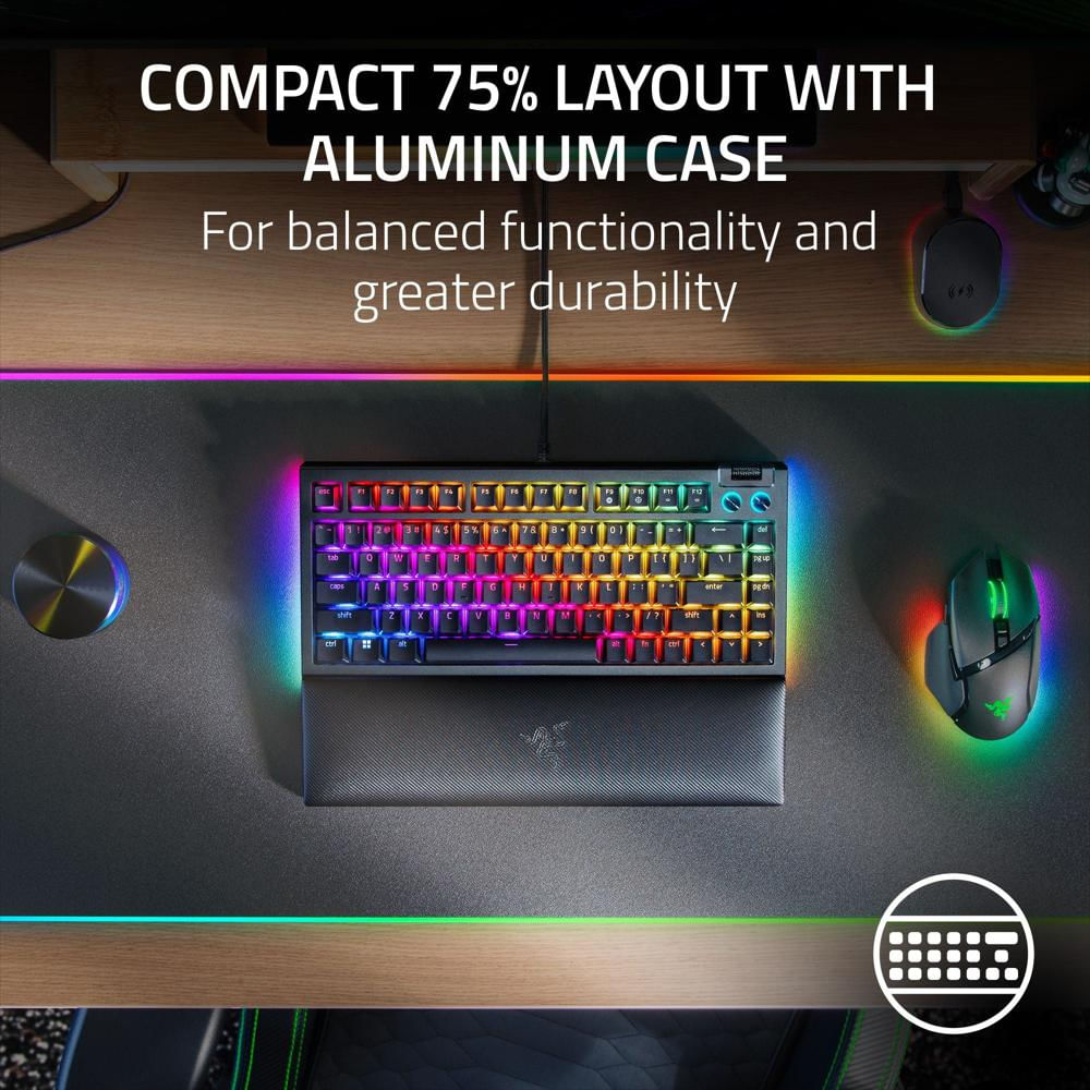 Teclado Mecánico Razer Blackwidow V4 75% Hot Swappable Rgb img #3