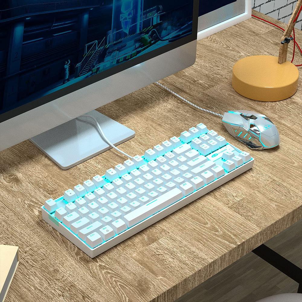 Teclado Mecánico Gaming Magegee 75% Tkl 87 Teclas Con Switches Azules img #3