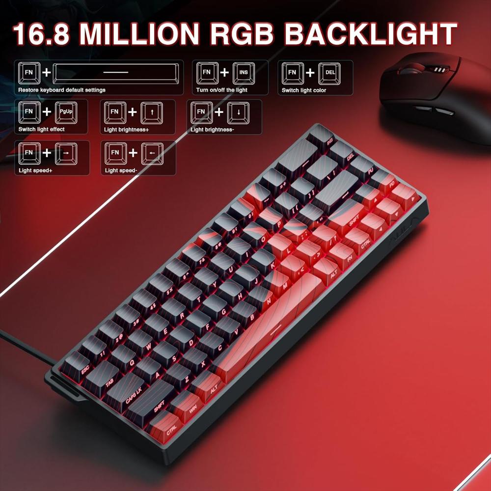 Teclado Magnético Gaming Aula Win68 He 68 Teclas img #4