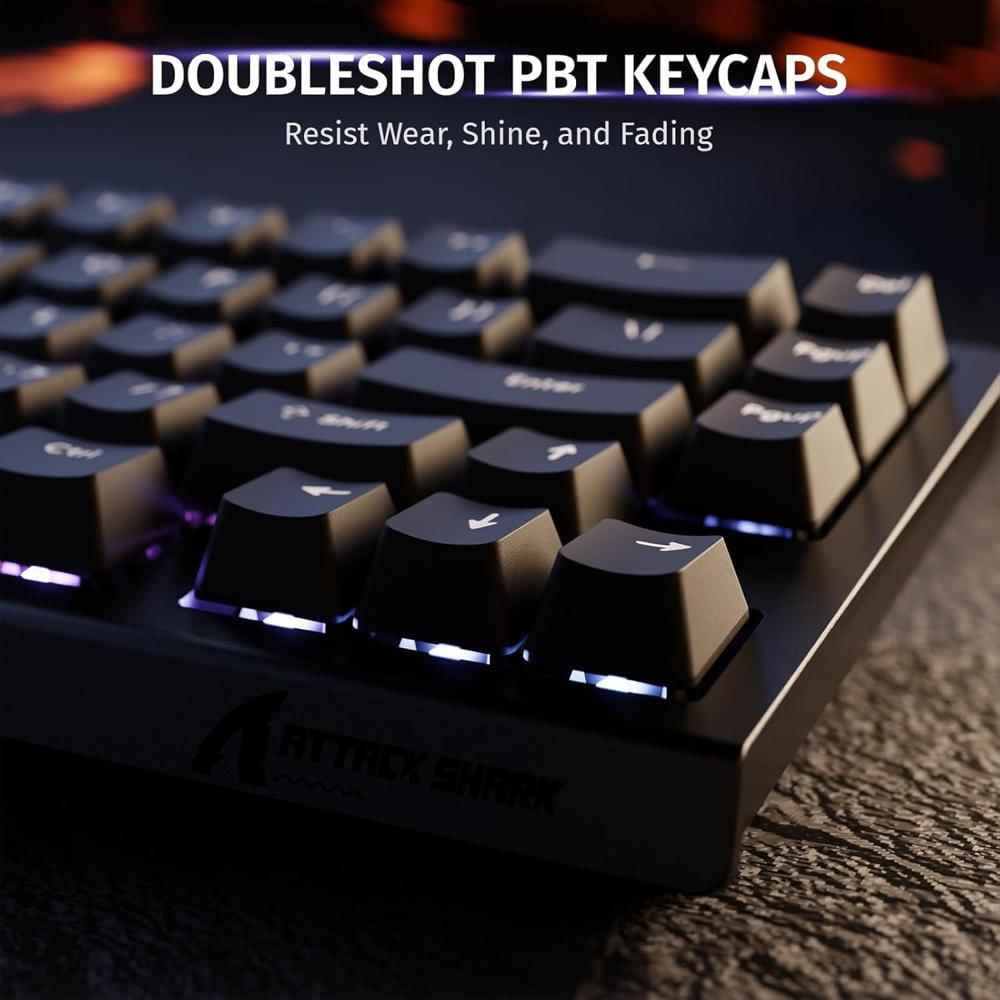 Teclado Magnético Gaming Attack Shark X68 He 60% 8Khz Rapid Trigger img #3