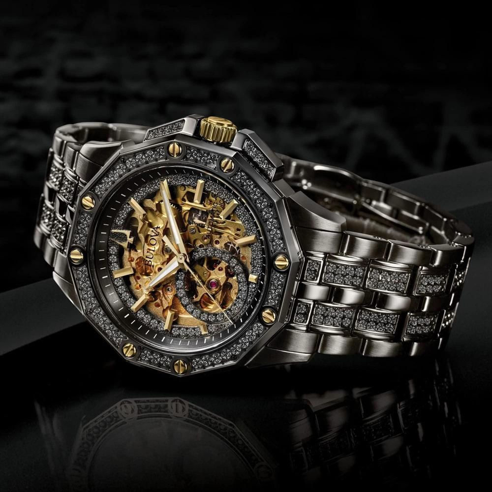 Reloj Bulova 98A293 Para Hombre Automático Gris Elegante img #5