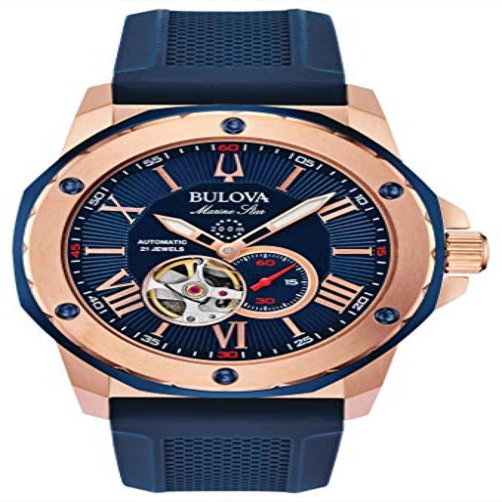 Reloj Bulova 98A227 Para Hombre Automático Con Correa De Silicona img #1