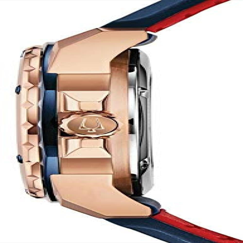 Reloj Bulova 98A227 Para Hombre Automático Con Correa De Silicona img #3
