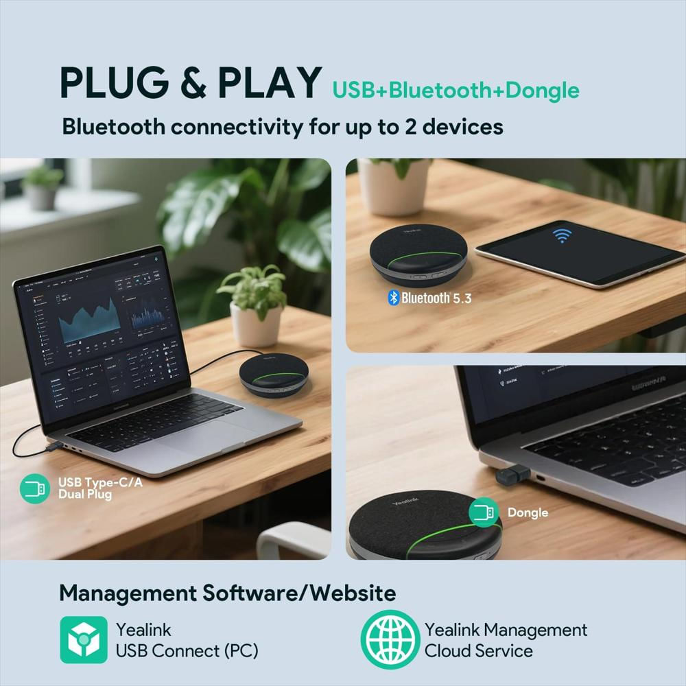 Altavoz Manos Libres Yealink Sp92 Bluetooth Para Conferencias img #5