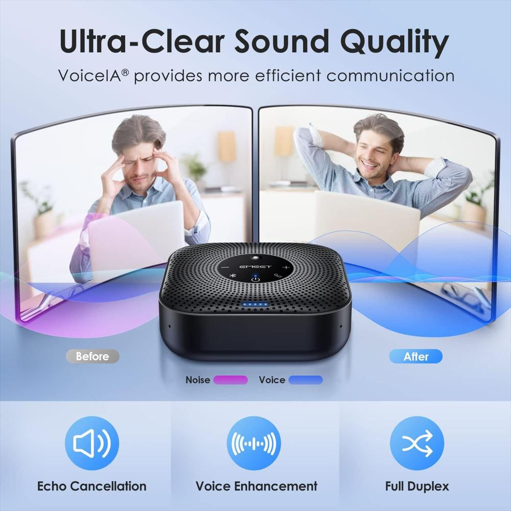 Altavoz Manos Libres Emeet M0 Plus Bluetooth Para Conferencias img #3
