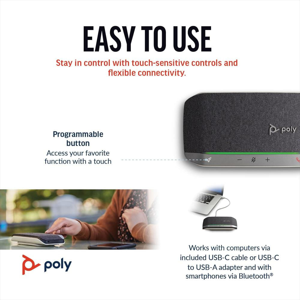 Altavoz Manos Libres Poly Sync 20 Usb C Portátil Para Conferencias img #5