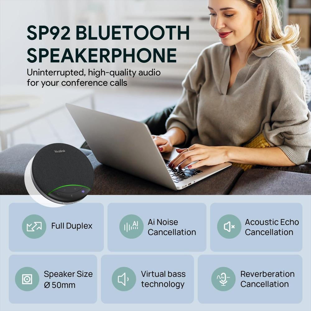 Altavoz Manos Libres Yealink Sp92 Bluetooth Para Conferencias img #2
