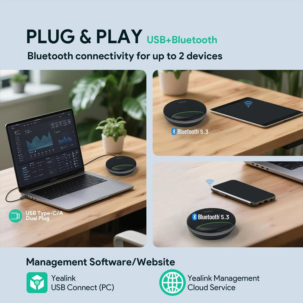Altavoz Manos Libres Yealink Sp92 Bluetooth Para Conferencias img #5
