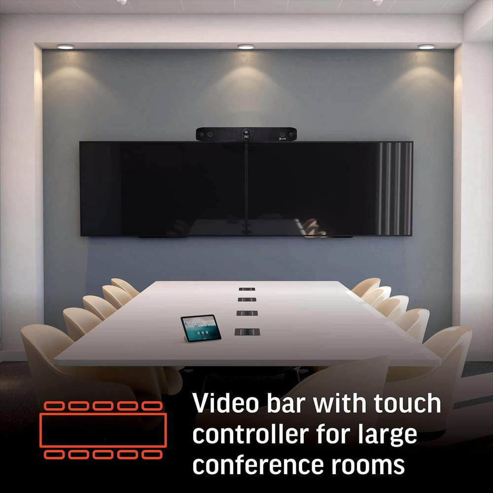 Barra De Video Poly Studio X70 4K Con Controlador Táctil Tc8 img #2