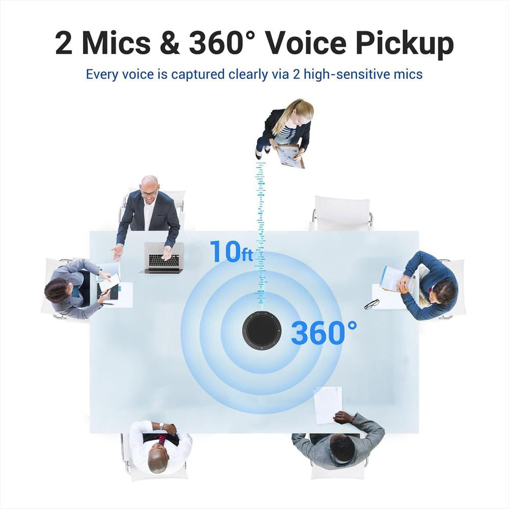 Altavoz Manos Libres Para Conferencias Con Doble Micrófono Ai 360° img #2