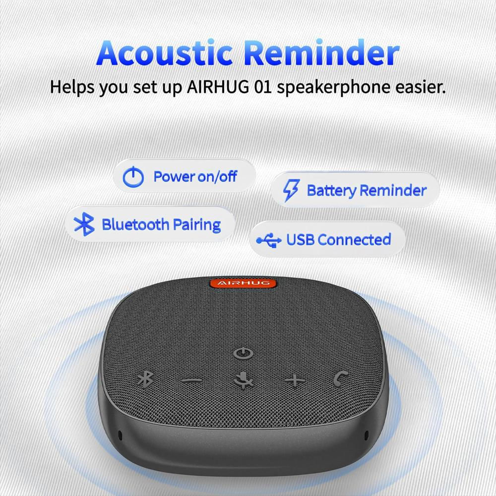Altavoz Manos Libres Airhug Bluetooth Para Conferencias img #2