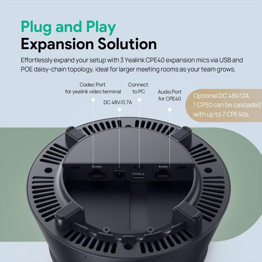Altavoz Manos Libres Yealink Cp50 Bluetooth Para Conferencias img #5