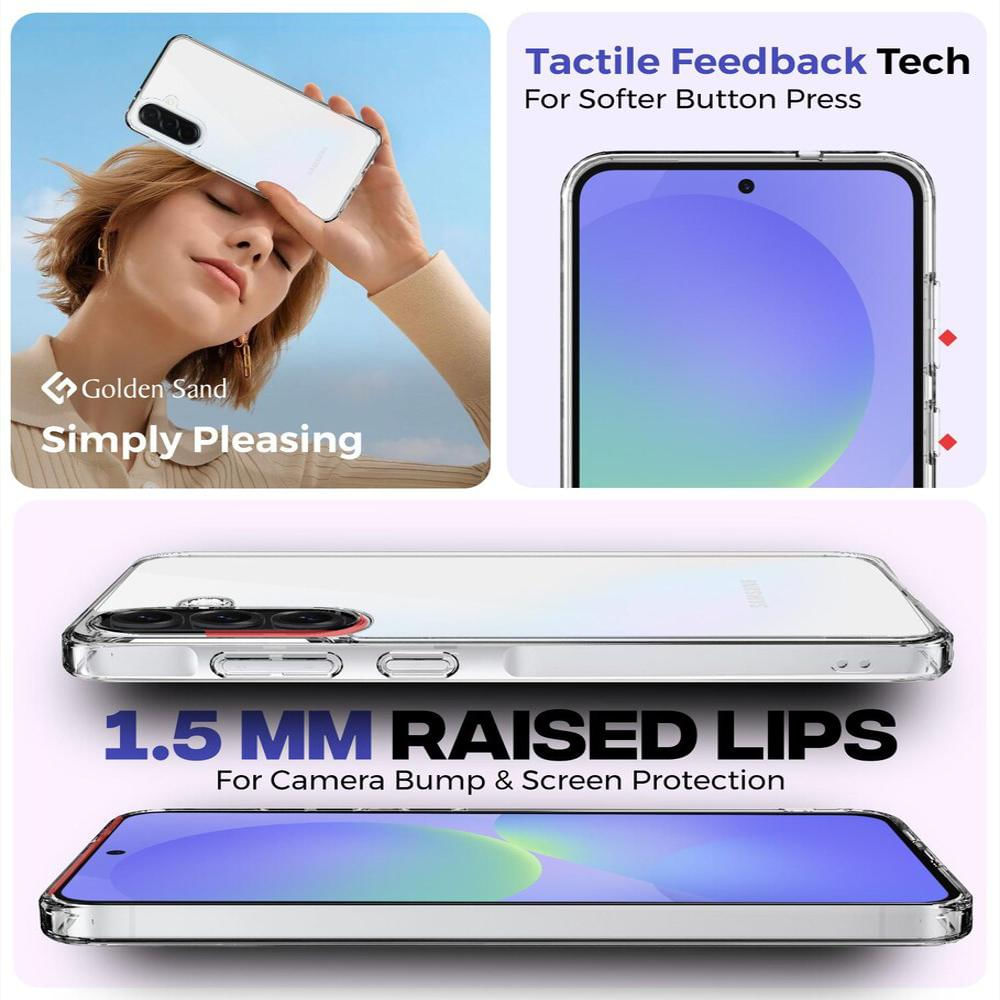 Funda Rígida Transparente Antichoque + Hidrogel Antiespia Para Samsung Galaxy A36 img #5