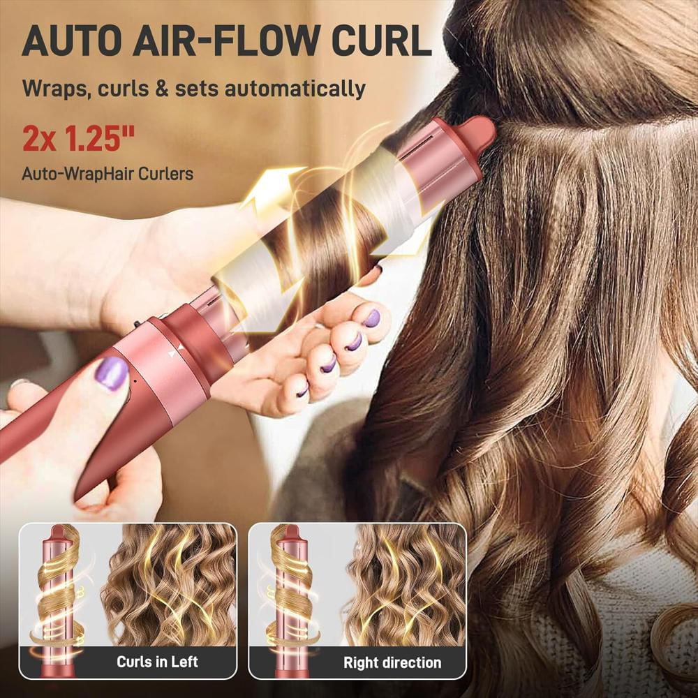 Moldeador De Pelo Mescomb 5 En 1 Secado Rápido Cepillo Profesional Rosa Intenso img #4