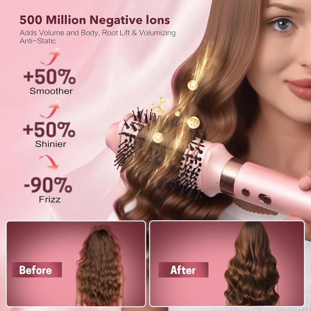 Secador De Cabello Mythsight 6 En 1 Cepillo Secador Con Rizo Automático Secado Rápido img #4