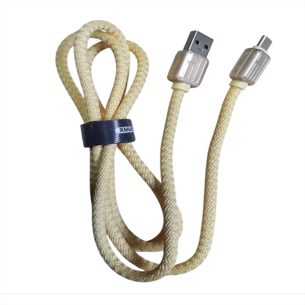 Cable Usb A Tipo C Remax Rc C158 Rápido Y Resistente Dorado img #2
