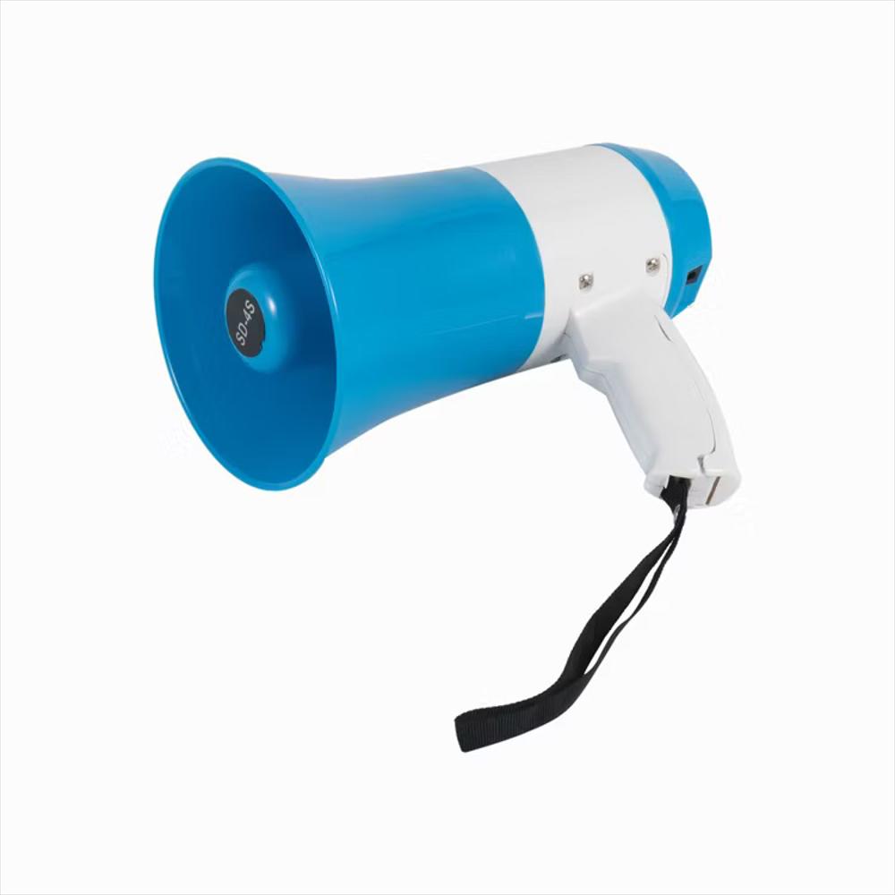 Megáfono Recargable 50W Con Bluetooth Y Grabación Azul img #2