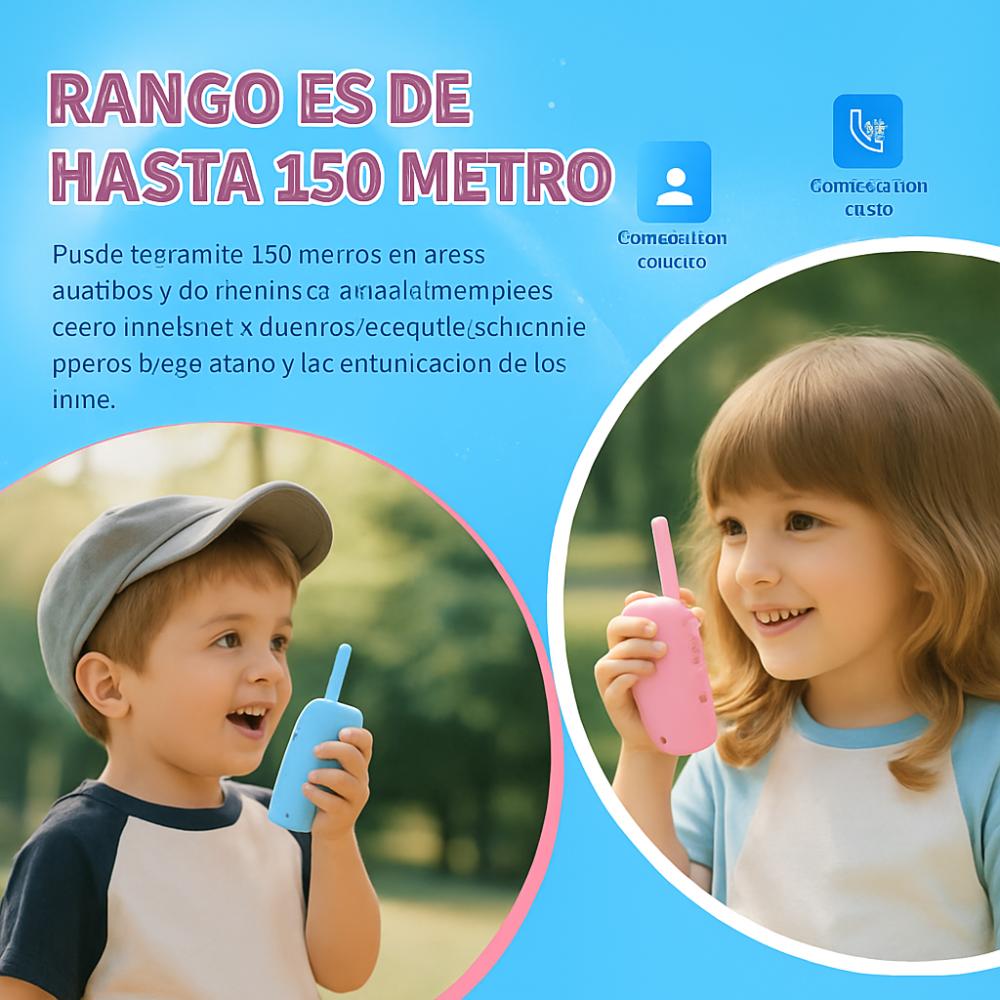 Walkie Talkie Niños Video Llamada Recargable Tipo C Pantalla img #3