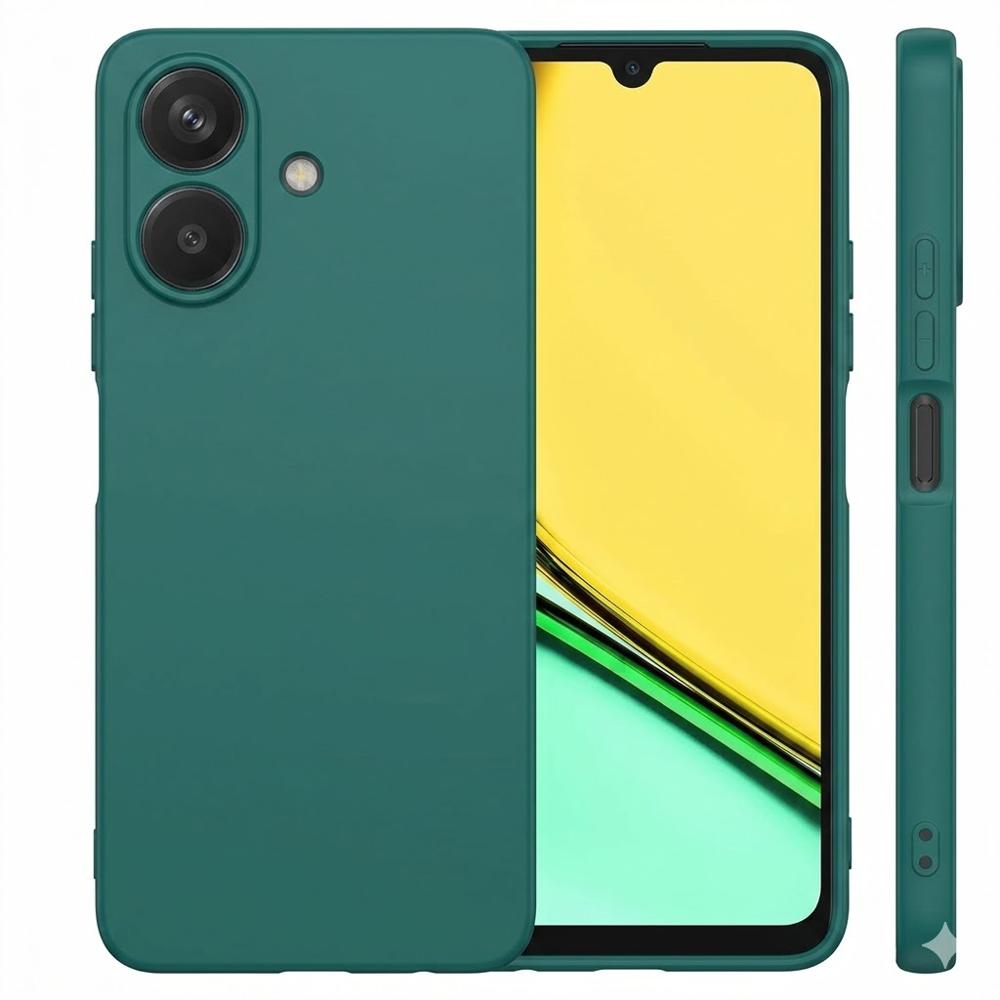 Funda Premium Silicona Líquida Realme Note 60 Antigolpes Verde Oscuro img #1