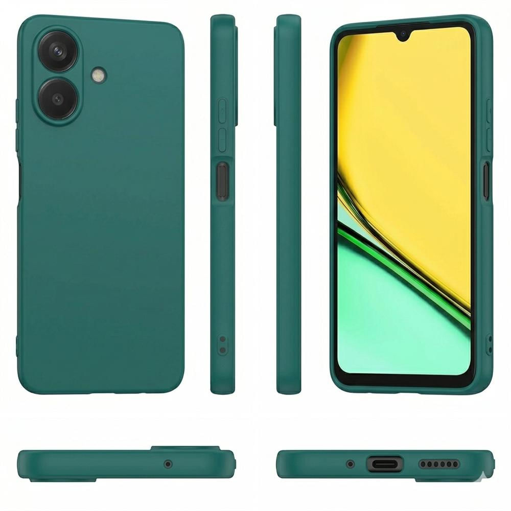Funda Premium Silicona Líquida Realme Note 60 Antigolpes Verde Oscuro img #2